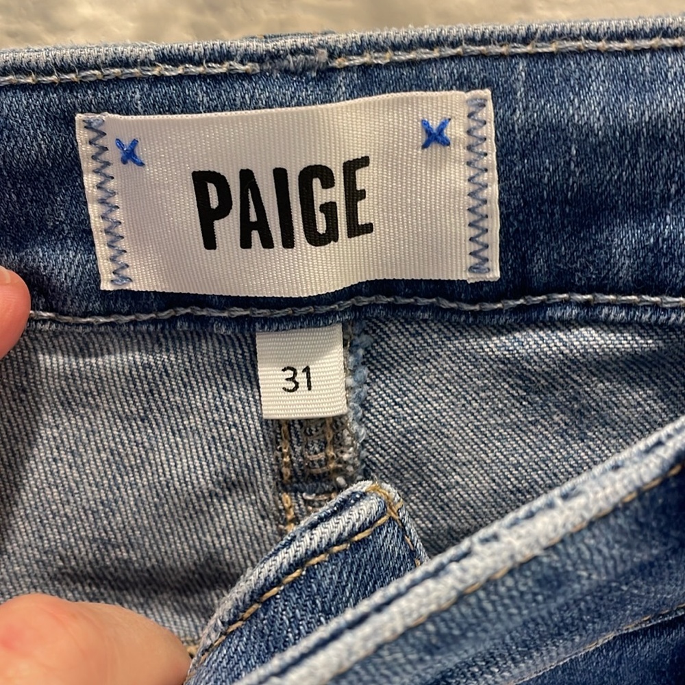 Paige Claudine Flare Leg, Raw Hem - Size 31 - image 4